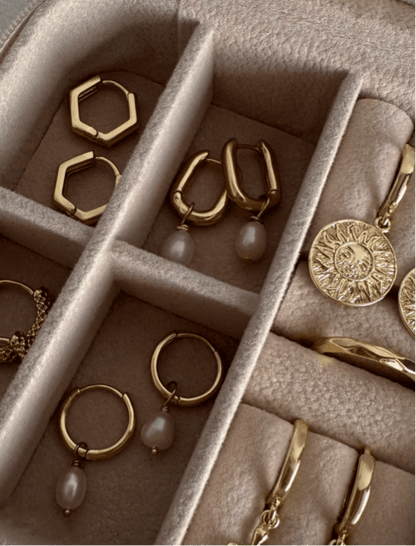 Lucky U Pearl Hoops - Haylo & Co.