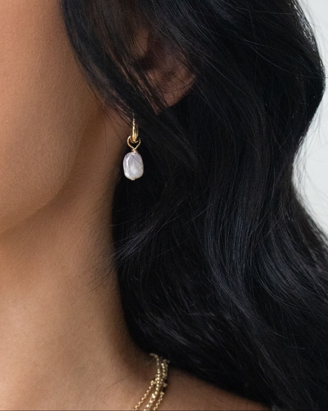 Lucky U Pearl Hoops - Haylo & Co.