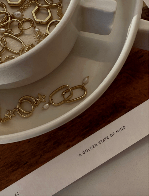 Pearl Geo Hoops - Haylo & Co.